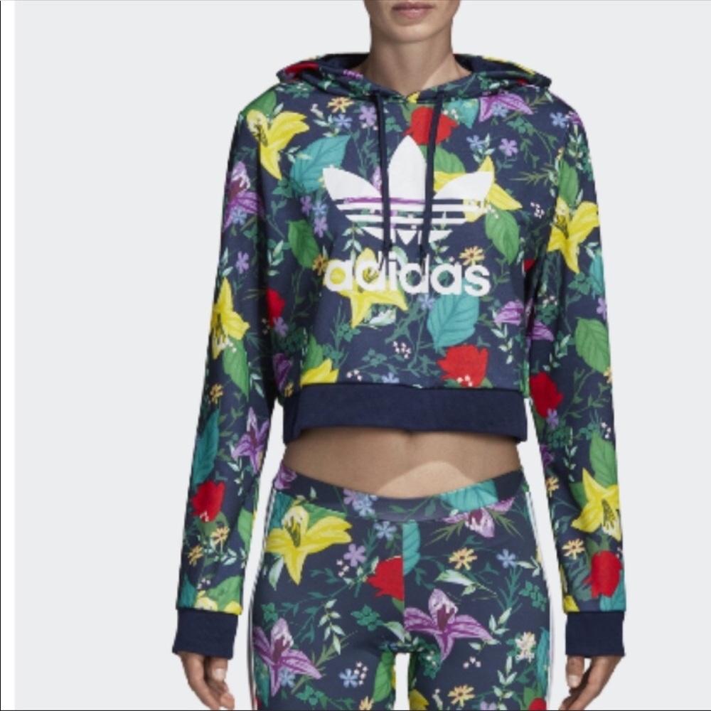 Adidas cropped hoodie